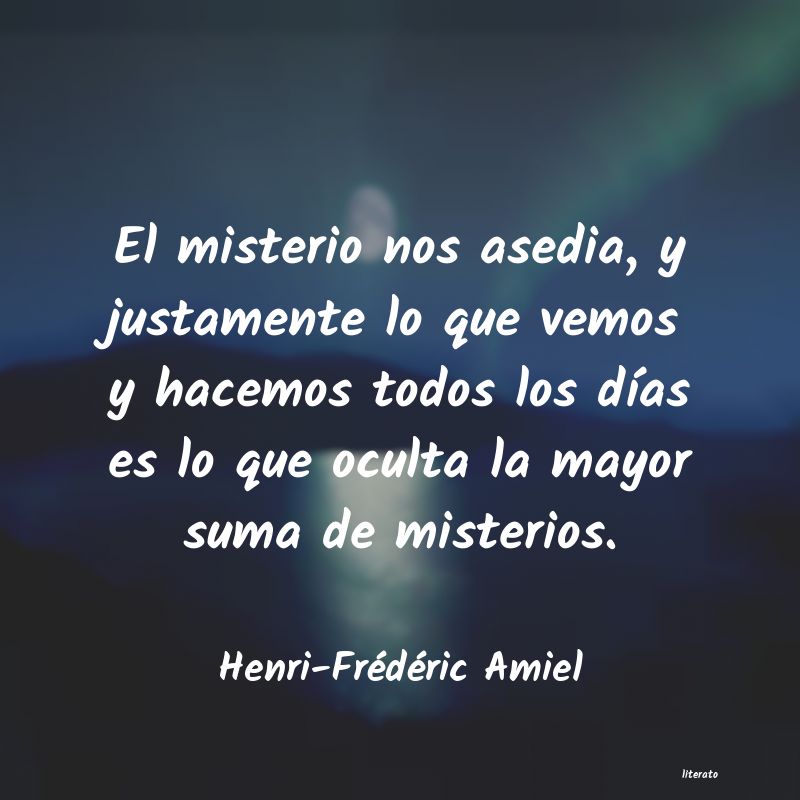 Frases de Henri-Frédéric Amiel