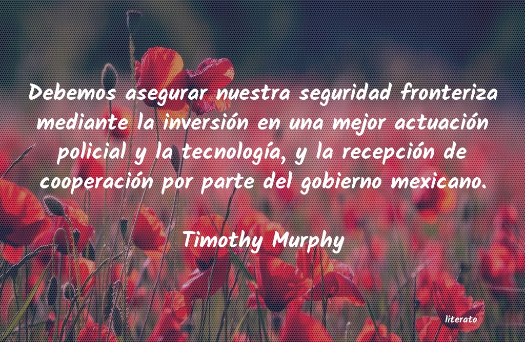 frases de Timothy Murphy