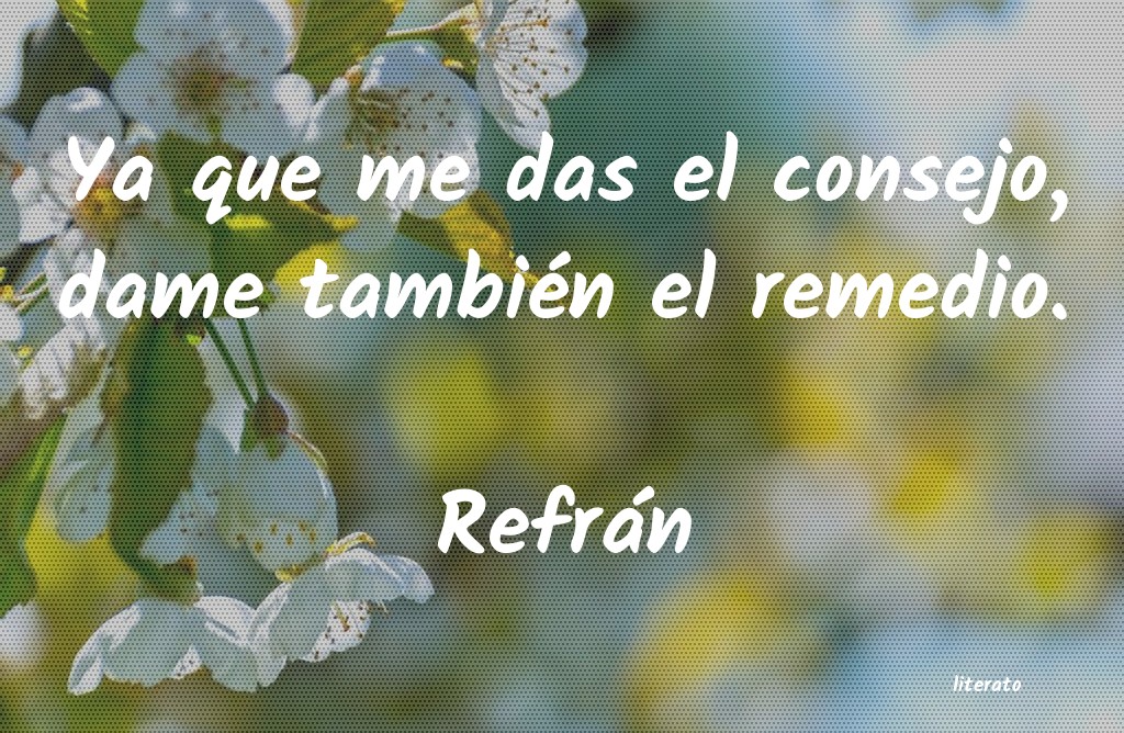 Frases de Refrán