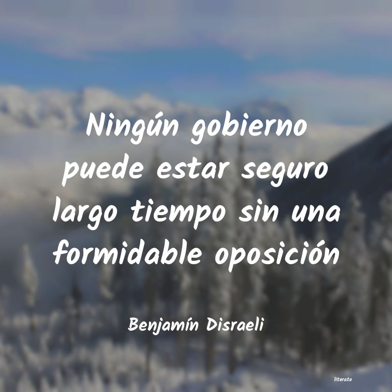 frases de BenjamÃn Disraeli