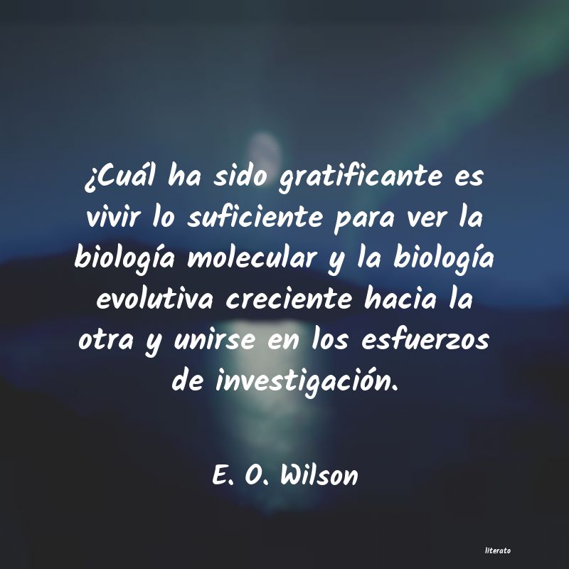frases de E. O. Wilson