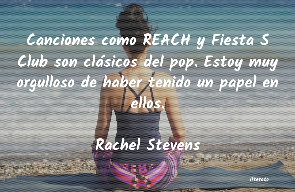 frases de Rachel Stevens