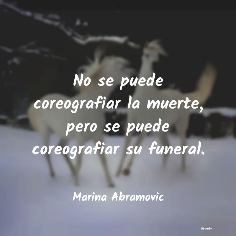 Frases de Marina Abramovic