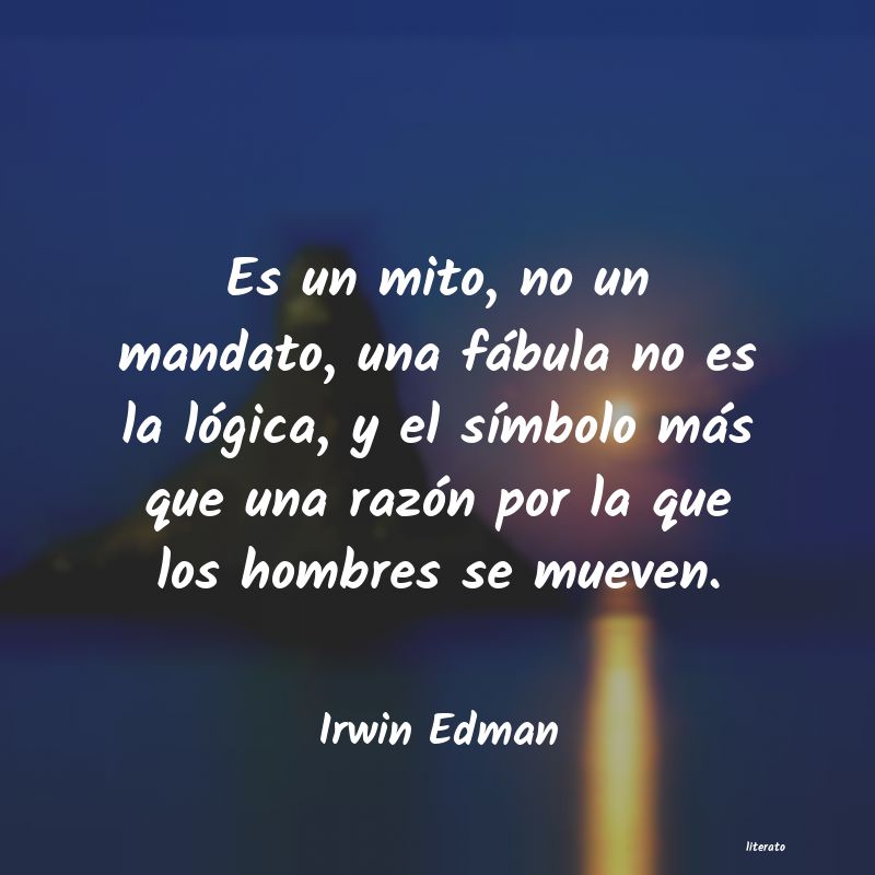 frases de Irwin Edman