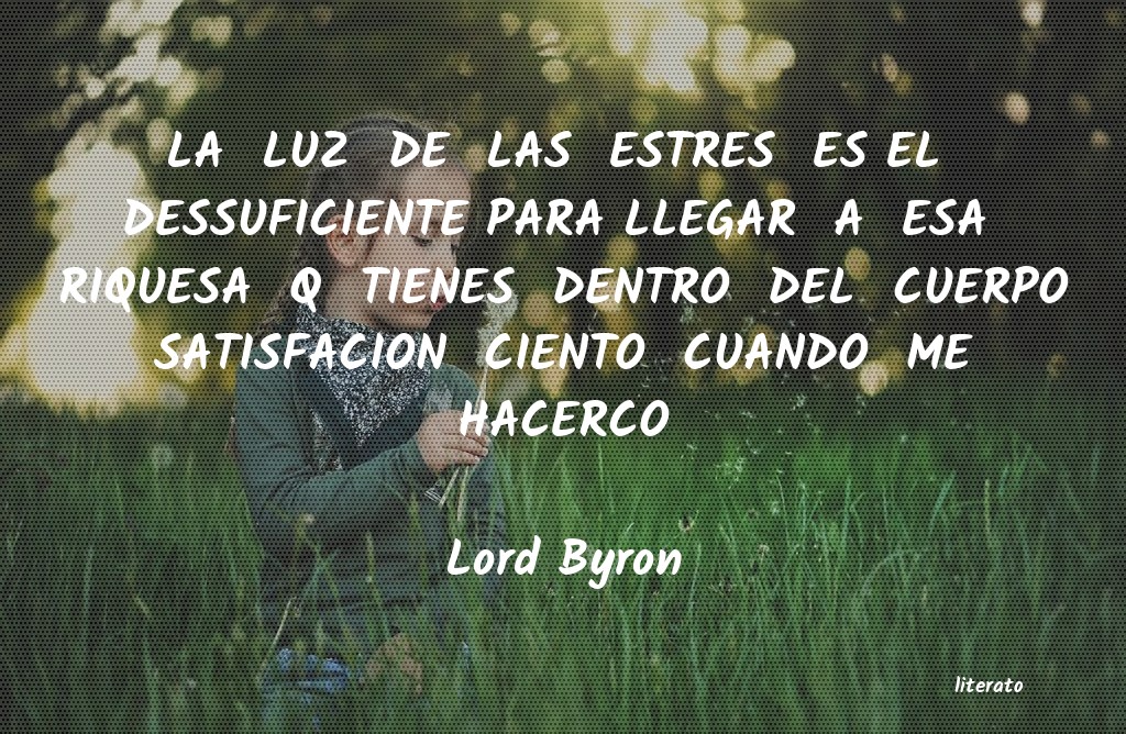 frases de Lord Byron