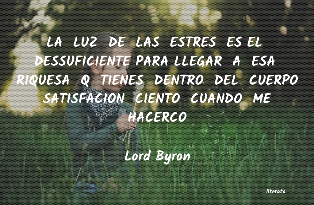 Frases de Lord Byron