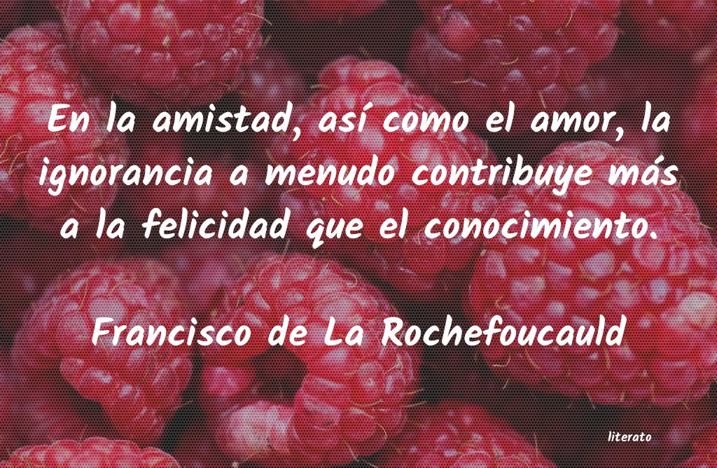 Frases de Francisco de La Rochefoucauld