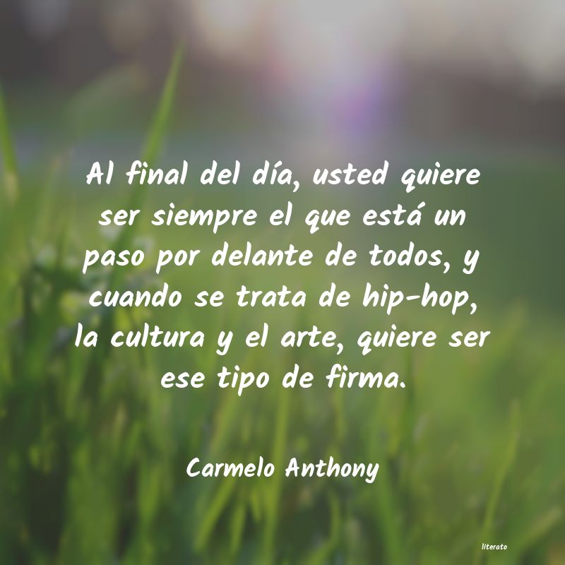 Frases de Carmelo Anthony