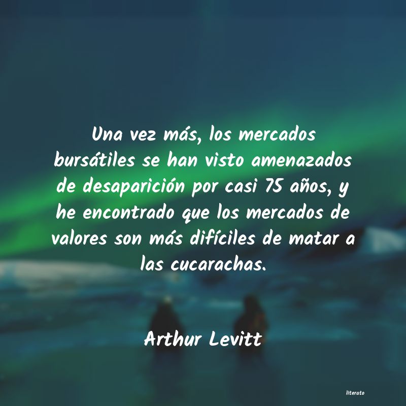 Frases de Arthur Levitt