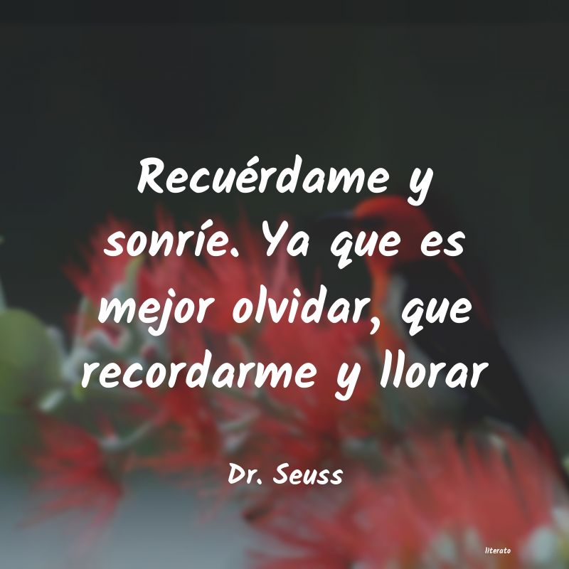 para olvidar lo mejor es recordar