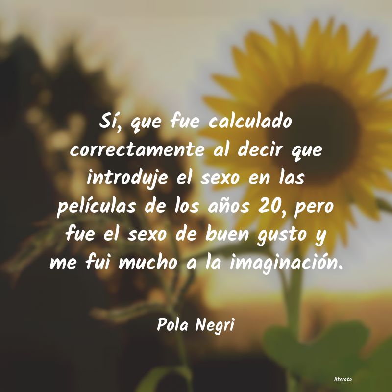 frases de Pola Negri