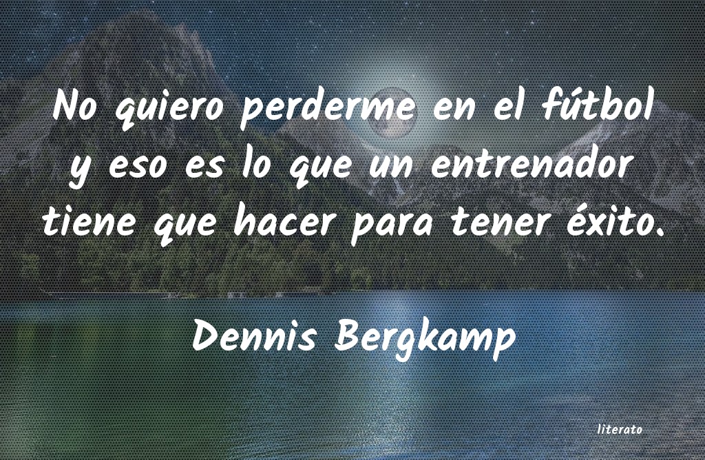 frases de Dennis Bergkamp