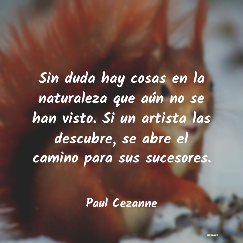 Frases de Paul Cezanne