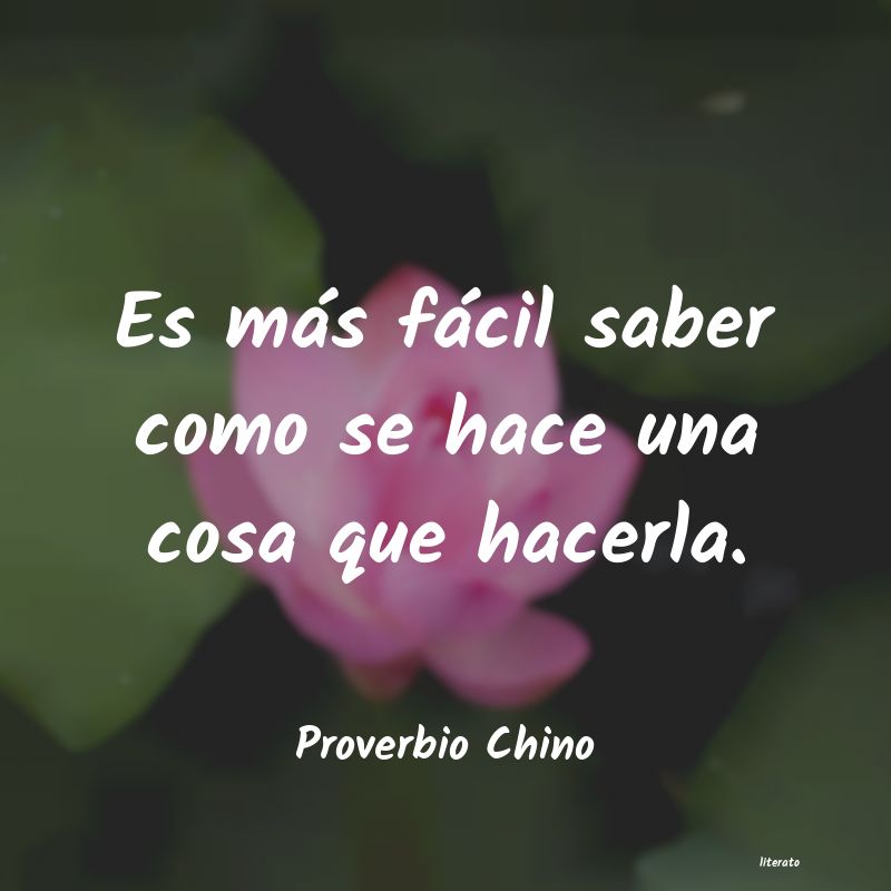 Frases de Proverbio Chino