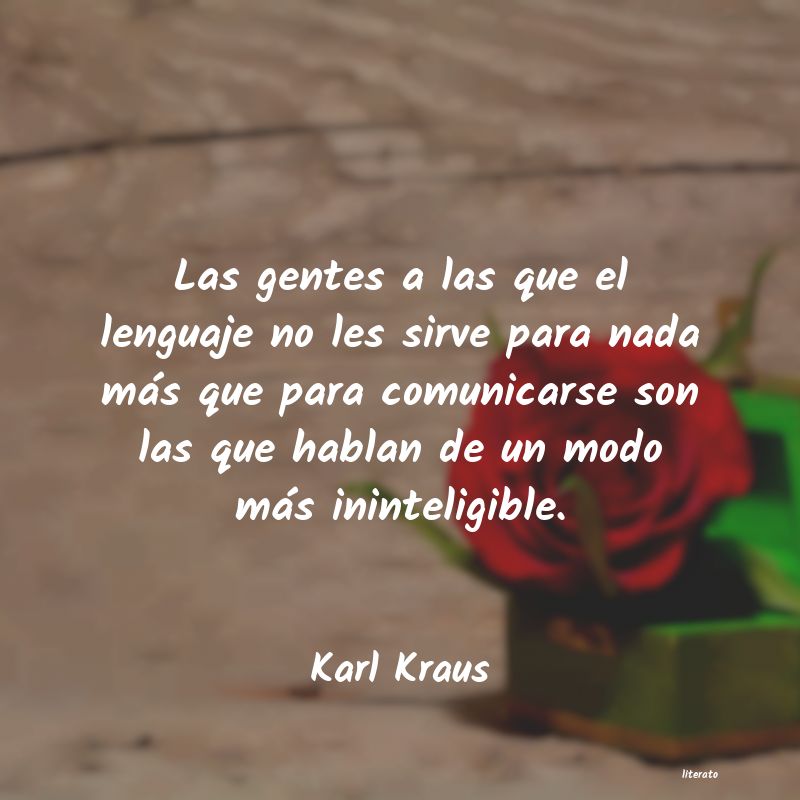 Frases de Karl Kraus