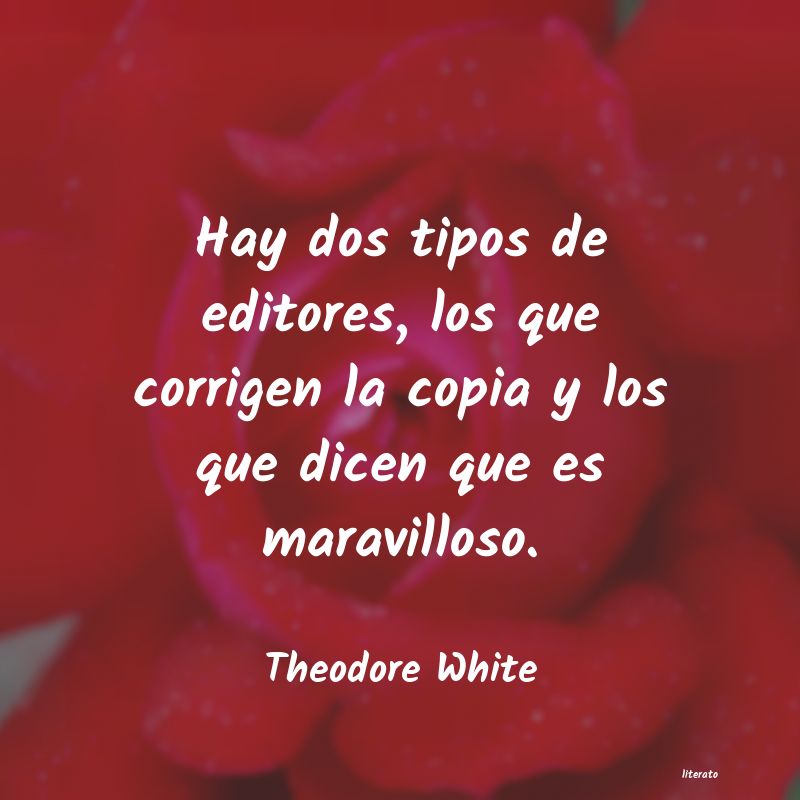 frases de Theodore White