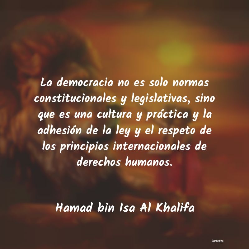 Frases de Hamad bin Isa Al Khalifa