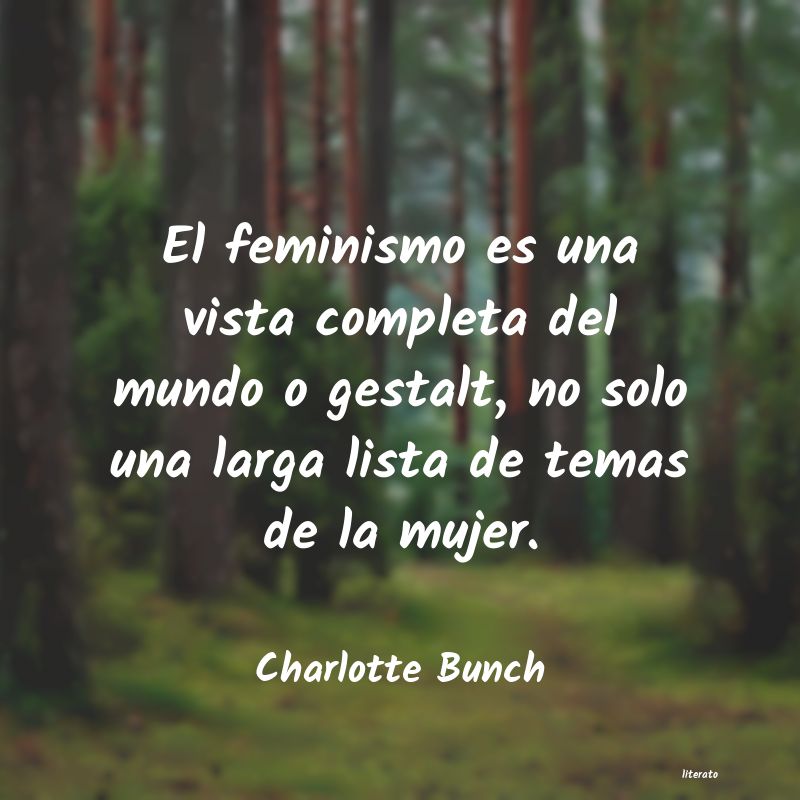frases de Charlotte Bunch