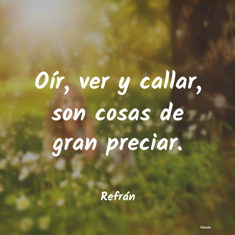 Frases de Refrán