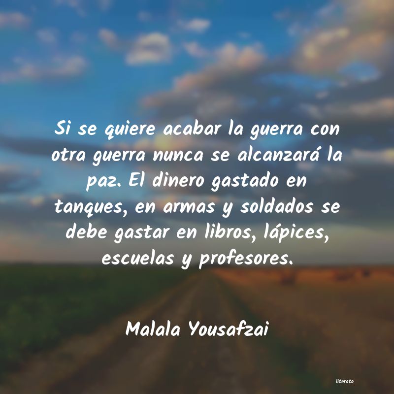 Frases de Malala Yousafzai