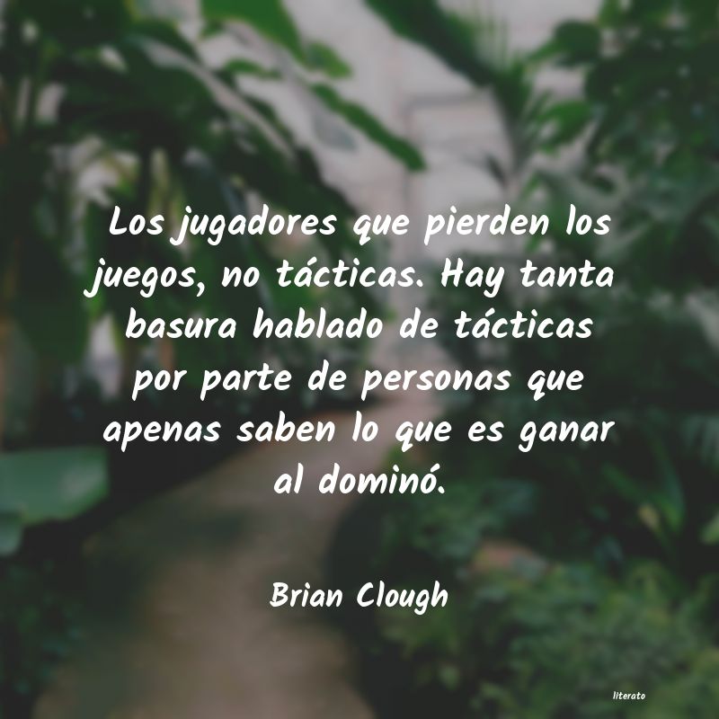 Frases de Brian Clough