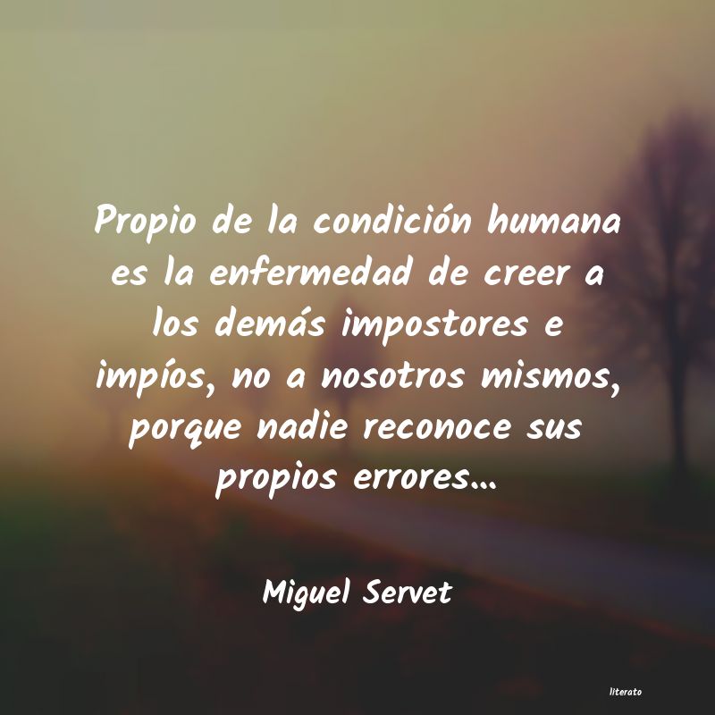 frases de Miguel Servet