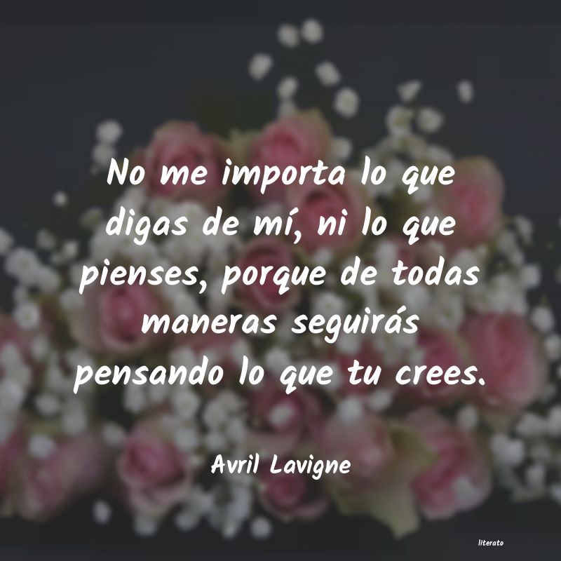 frases de Avril Lavigne