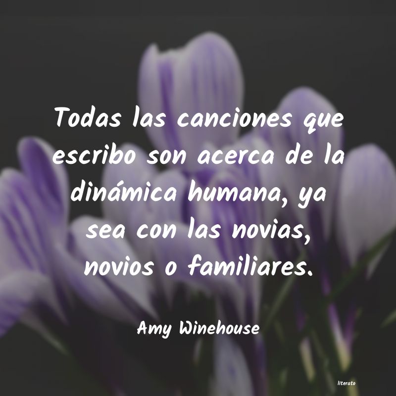 Frases de Amy Winehouse