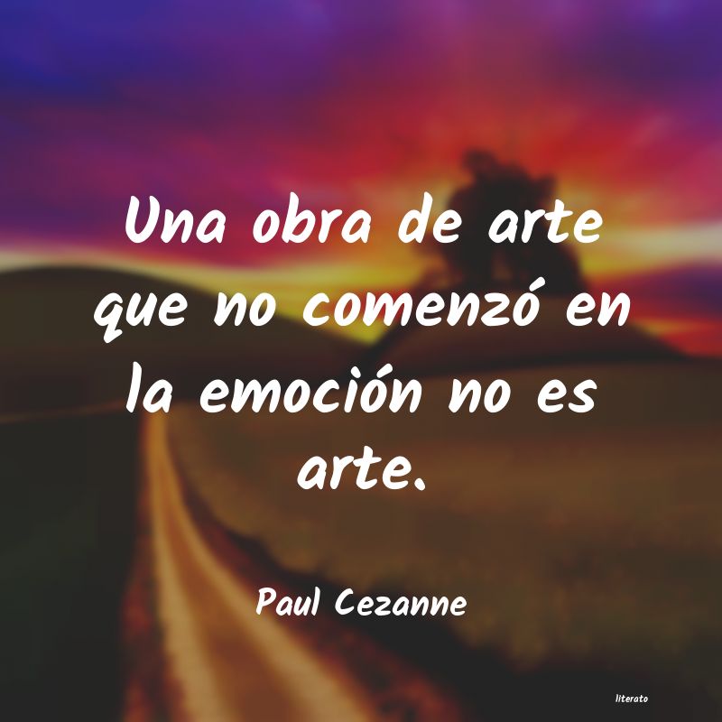 Frases de Paul Cezanne