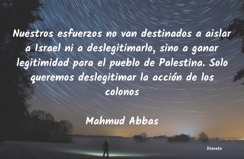 frases de Mahmud Abbas