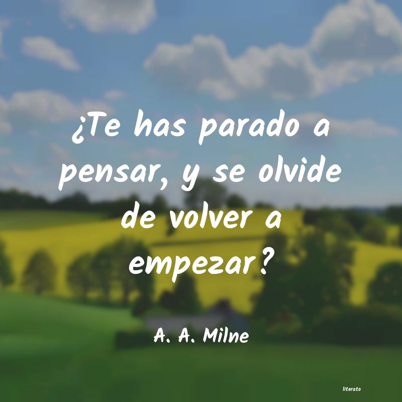 frases de A. A. Milne