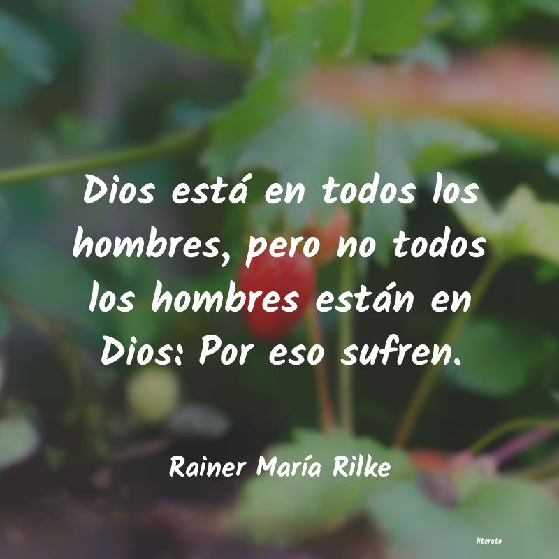 frases de Rainer MarÃa Rilke