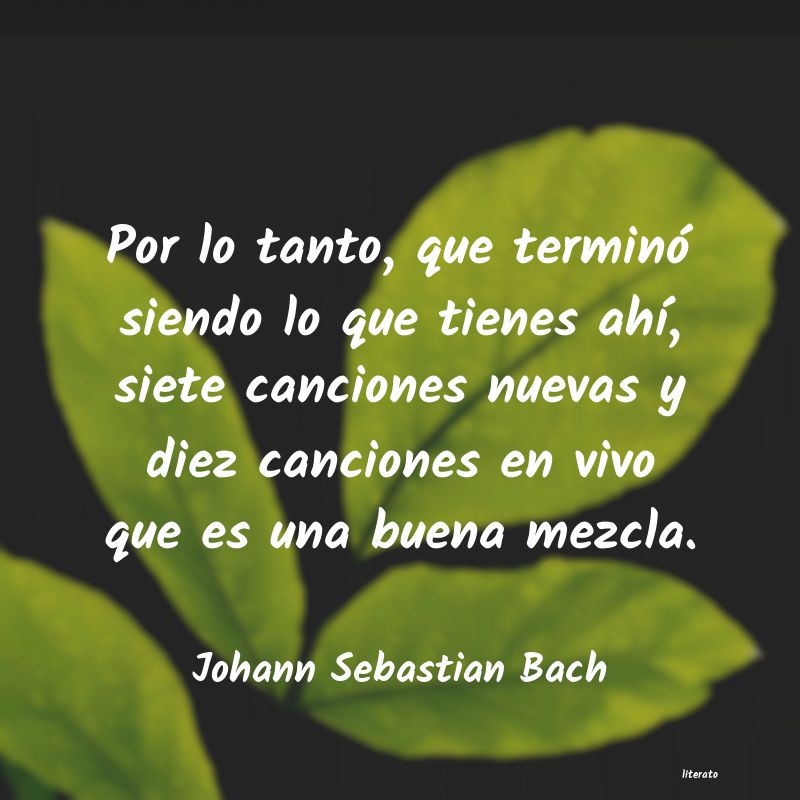frases de Johann Sebastian Bach