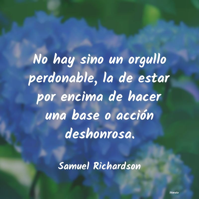 Frases de Samuel Richardson