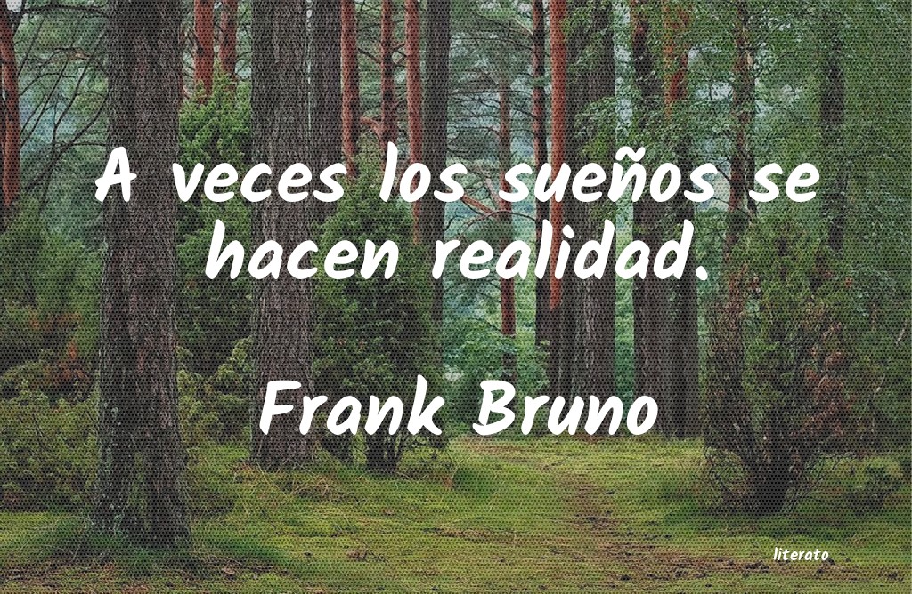 frases de Frank Bruno