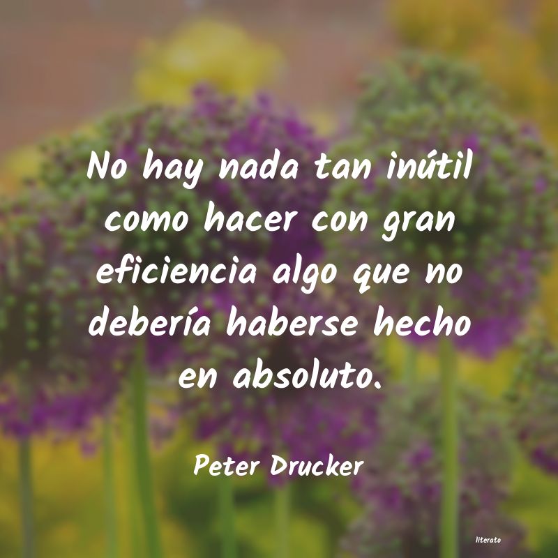frases de Peter Drucker