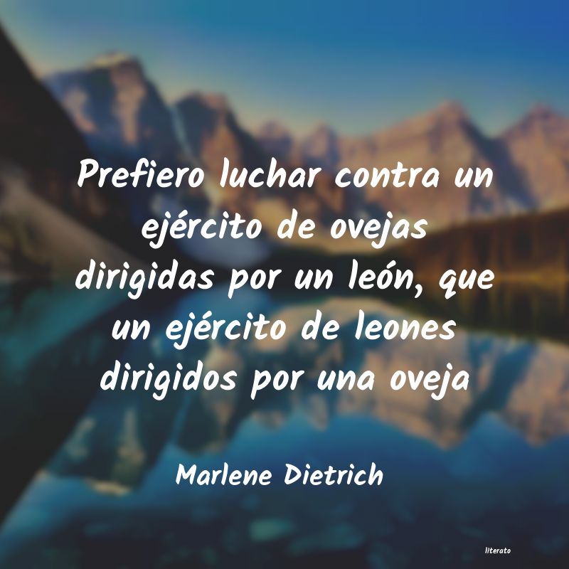 frases de Marlene Dietrich