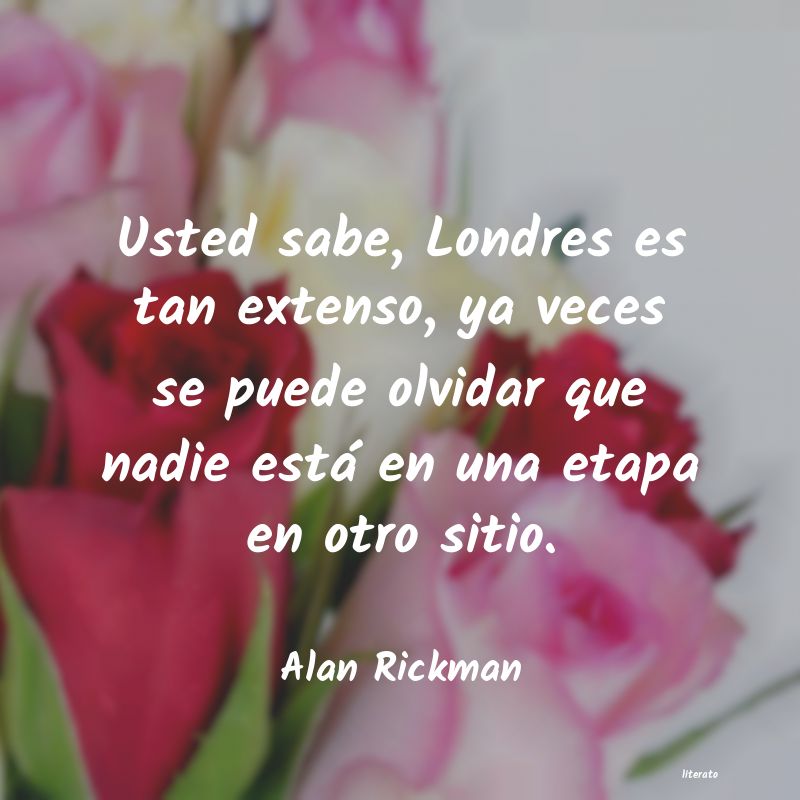 frases de Alan Rickman