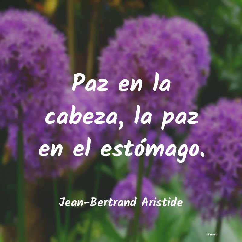 Frases de Jean-Bertrand Aristide