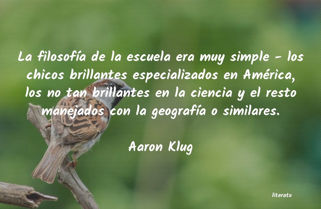 frases de Aaron Klug