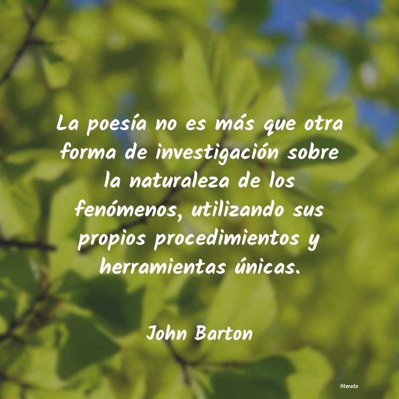 Frases de John Barton