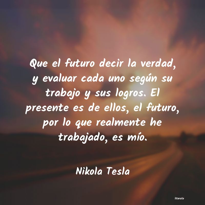 frases de Nikola Tesla