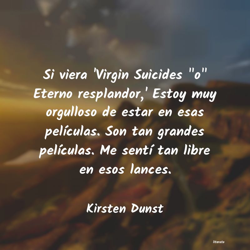 Frases de Kirsten Dunst