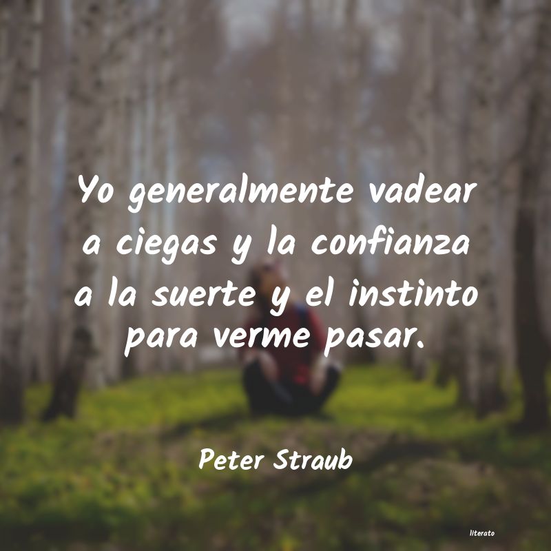 Frases de Peter Straub