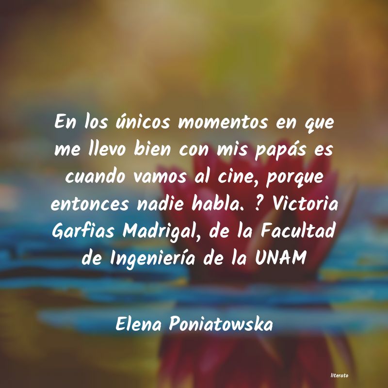 Frases de Elena Poniatowska