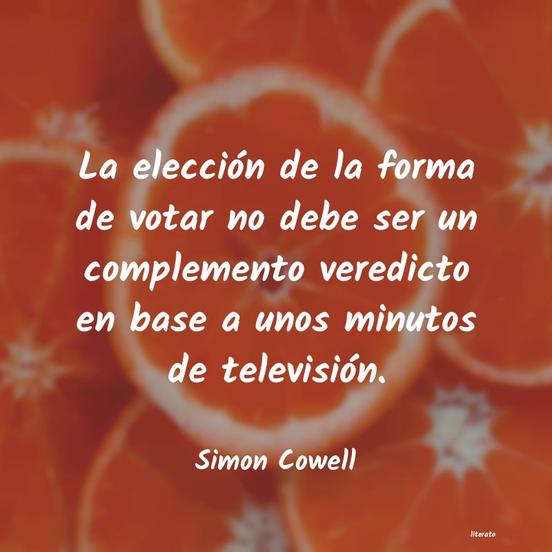 Frases de Simon Cowell