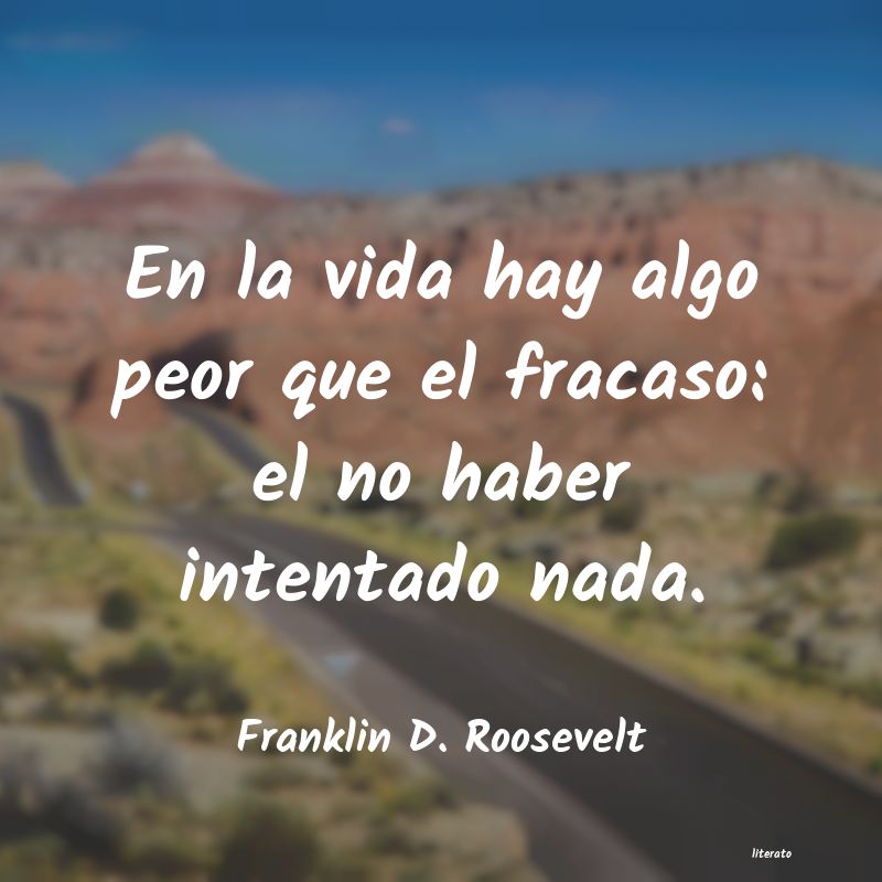 frases de Franklin D. Roosevelt