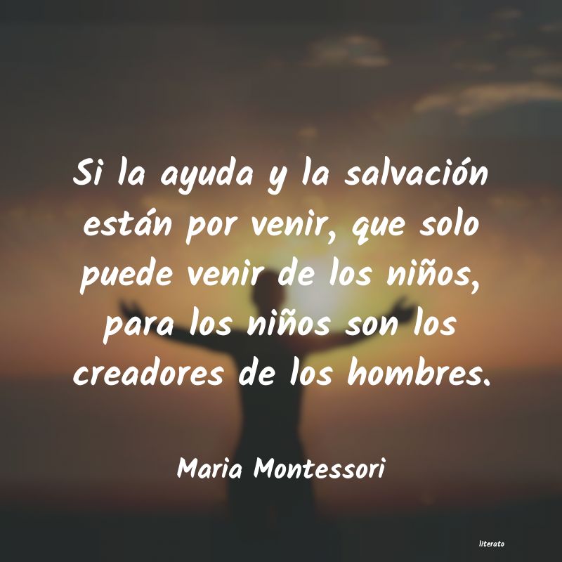 frases de Maria Montessori
