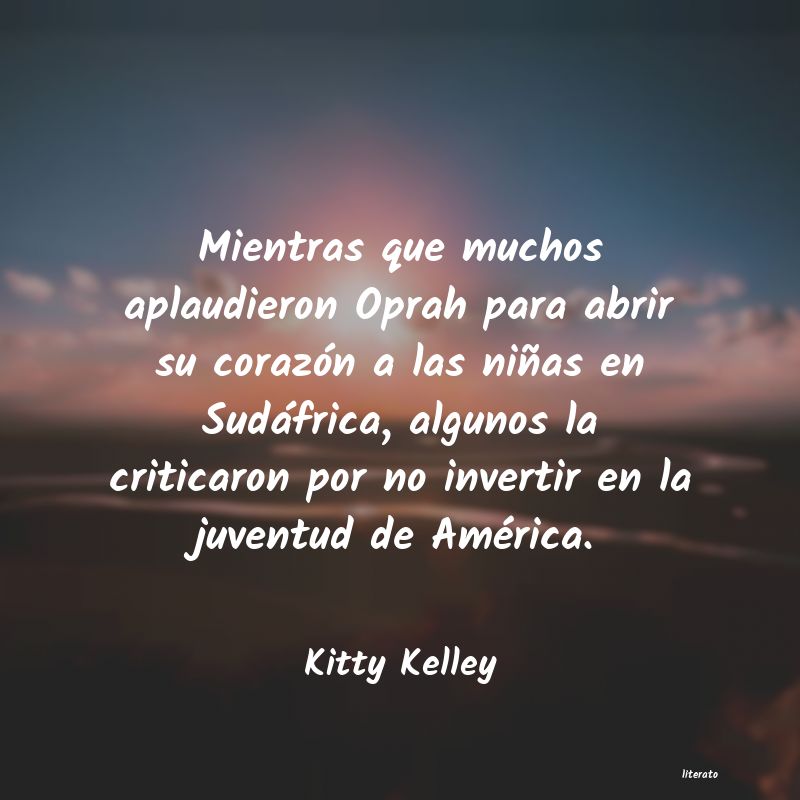 frases de Kitty Kelley