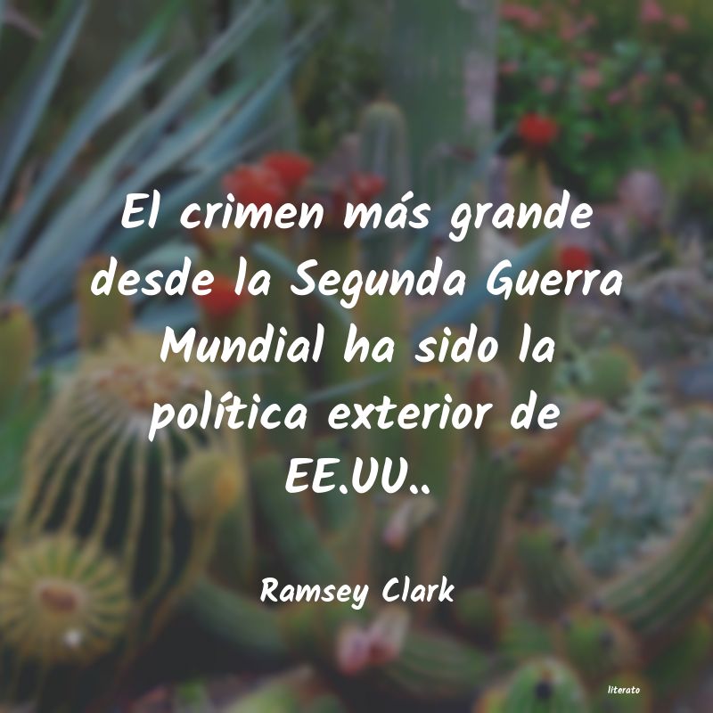 Frases de Ramsey Clark